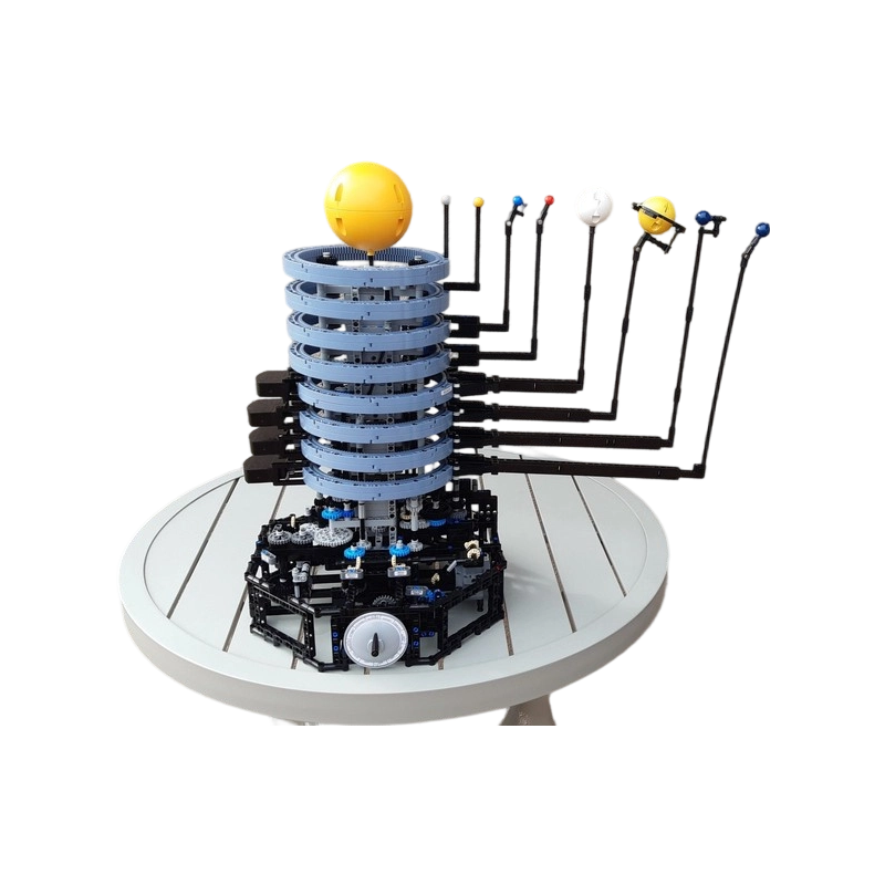 Solar System Orrery - Kreativer MOC-Bausatz zum Bau eines Sonnensystems,