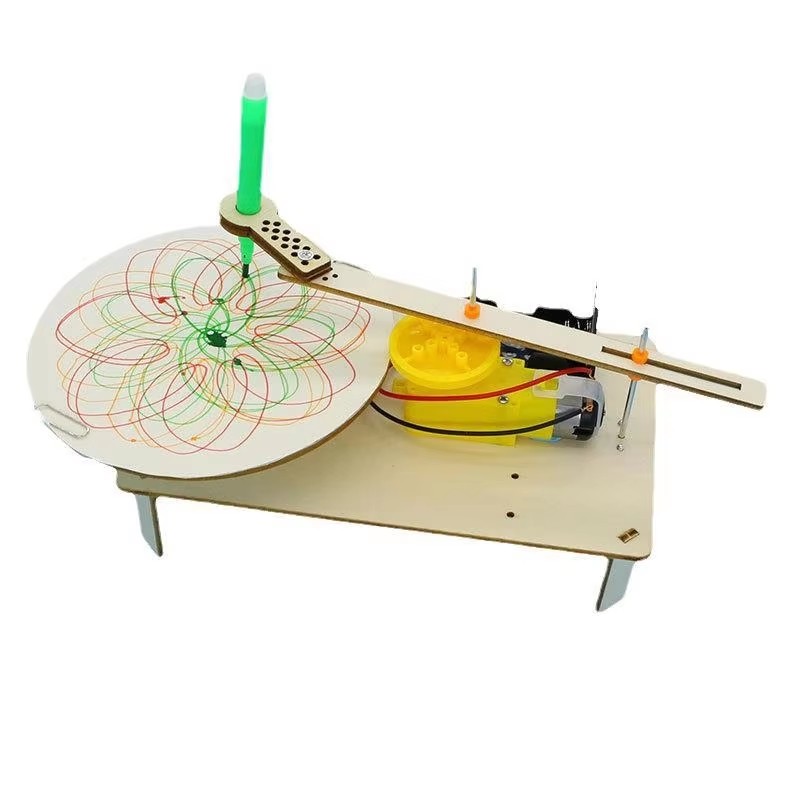 Science Project Robot - DIY Kreativer elektrischer Plotter aus Holz