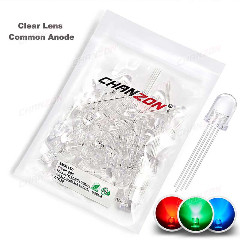 50 Stück 8 mm RGB-LED-Emission – Hobby Is Science Bewertung und Preis