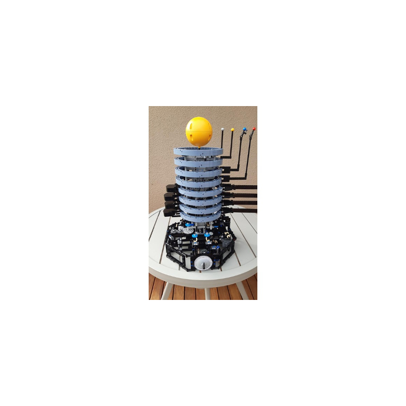 Kreativer MOC-Bausatz zum Bau  – Solar System Orrery Bewertung und Preis