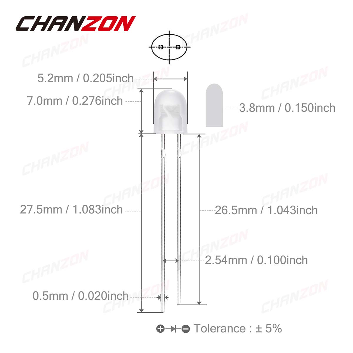 100 Stück 5 mm ovale LED-Diode – Hobby Is Science Bewertung und Preis