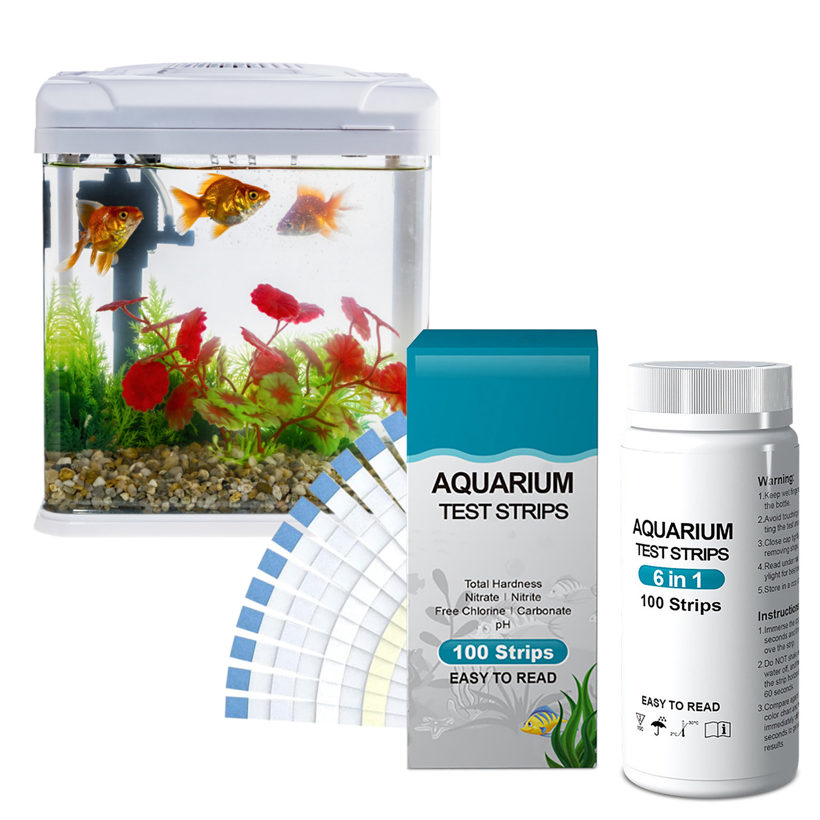 100 stücke 6-in-1 Wasser Quali – Ph Strip Test Bewertung und Preis