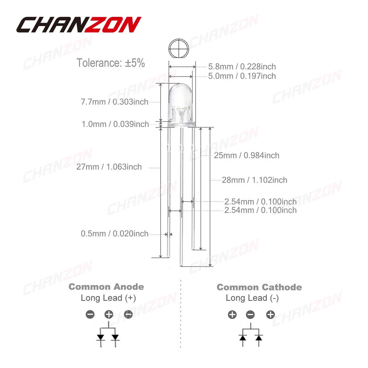 100 Stück 5 mm LED-Leuchtdiode – Hobby Is Science Bewertung und Preis